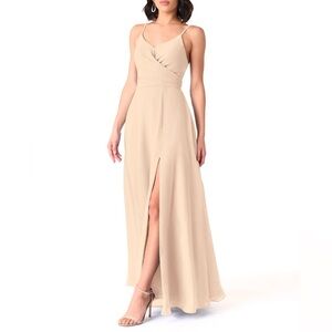 Azazie Citrina A4 Sand Bridesmaid Dress - New with Tags